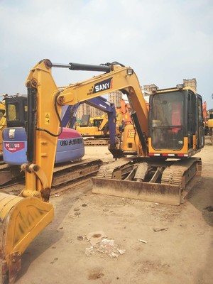 三一75-8s彩屏挖掘機停工出售，銀川免費試機優惠多